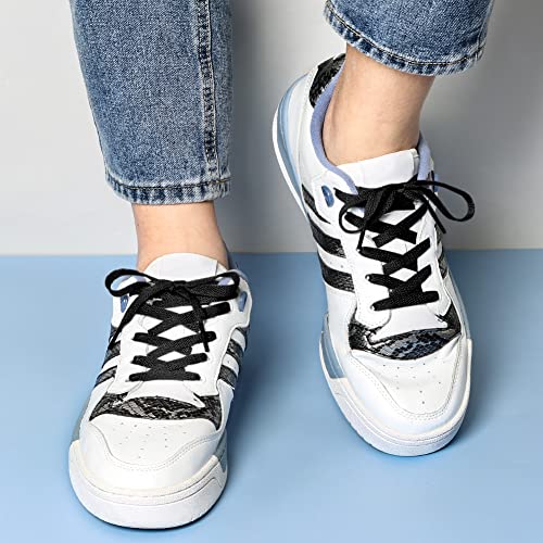 UpUGo 3 Pair Flat Shoe laces, 5/16" Wide Shoelaces for Athletic Running Sneakers Shoes Boot Strings - Image 5