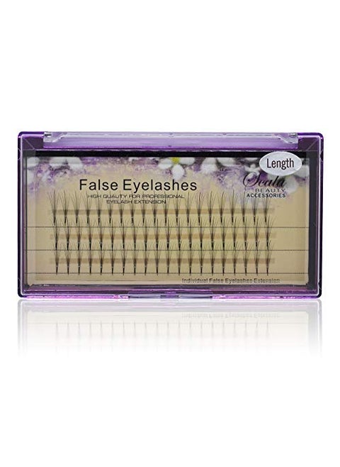 Scala 816mm to Choose Professional Grafting Eyelashes C Curl 5 Root Thickness 007 3D Eyelash Extensions 007mm Thickness Hair Mink Strip Eyelashes Individual Lashes Fans Lash Natural Style 10mm