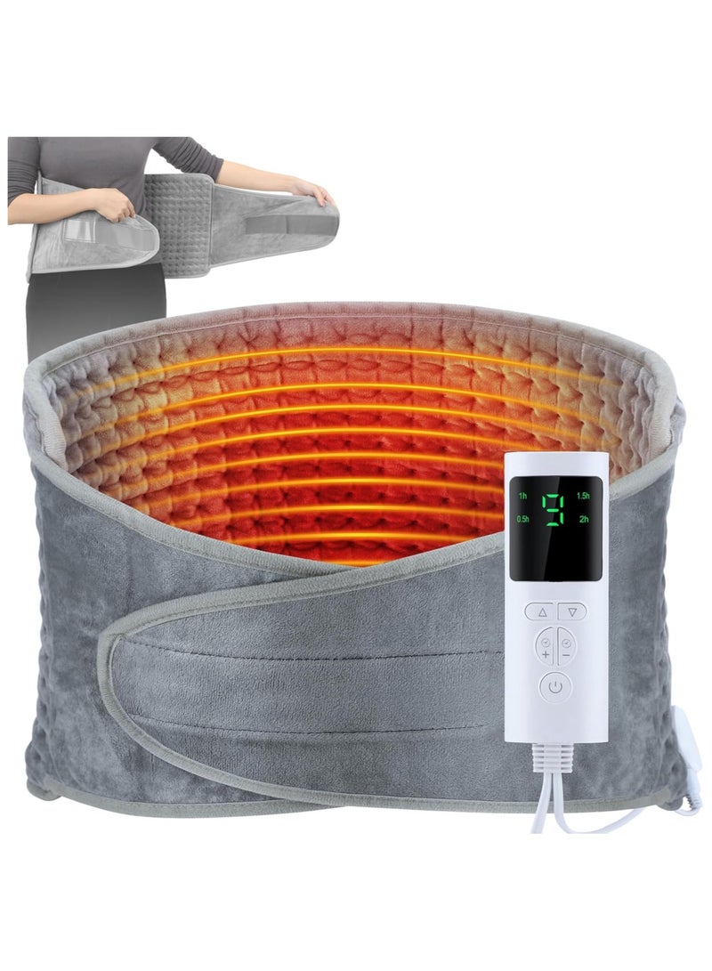 LAESO Wearable Heating Pad for Back Pain, Menstrual Heating Pad for Period, Electric Heating Pad for Cramps with Automatic Switch-Off and Temperature Settings Heating Pad for Abdominal Neck Shoulder Waist  - Image 1