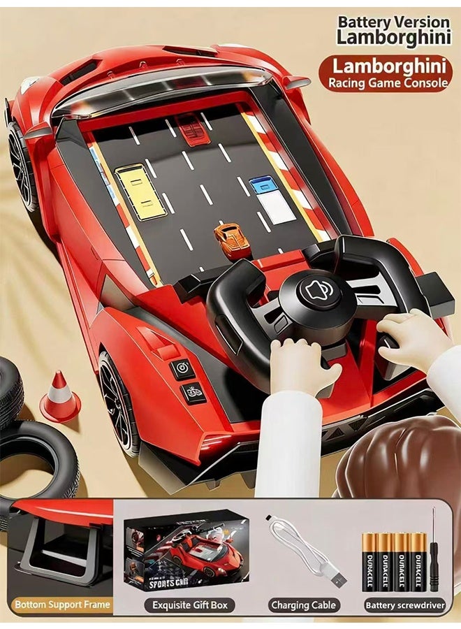 Children's Racing Simulation Driving Equipment Set, Adventure Challenge Game Console, Lighting, Sound Effects and Simulation Experience Device, Suitable for Children's Educational and Puzzle-Type Car Models and Toy Cars - Image 3