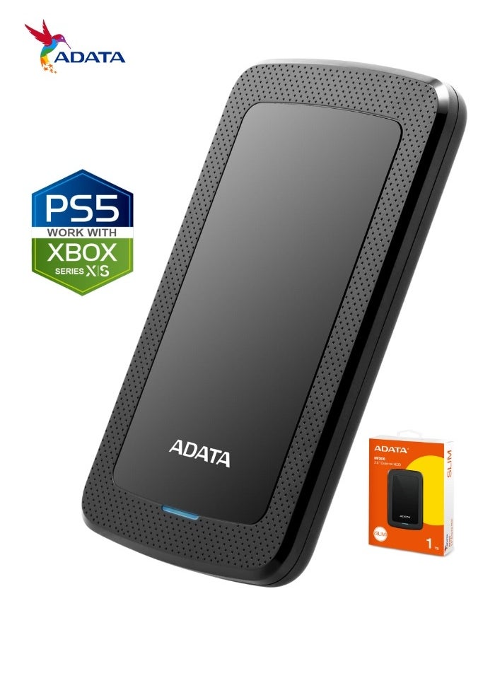 HV300 1TB External HDD Slim Hard Drive | Compatible with PS5 XBOX for Superfast Gaming Fast Data Transfer | Black - pzsku/ZD3102C0A45432908B5F8Z/45/_/1739353014/4b80e116-e854-4b38-a9b5-7aa2ef984f3d