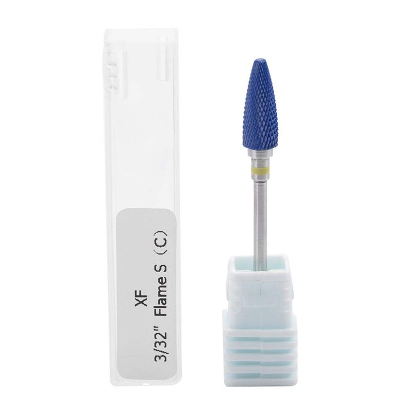 ZJchao Nail Drill Bits, Ceramic Nail Drill Head Electric Bits Acrylic Gel Nails Polishing Cuticle Remover Tools Grinding Head Nail Manicure Tools Nail Art Drill Bits Pedicure for Home Salon(20ST)