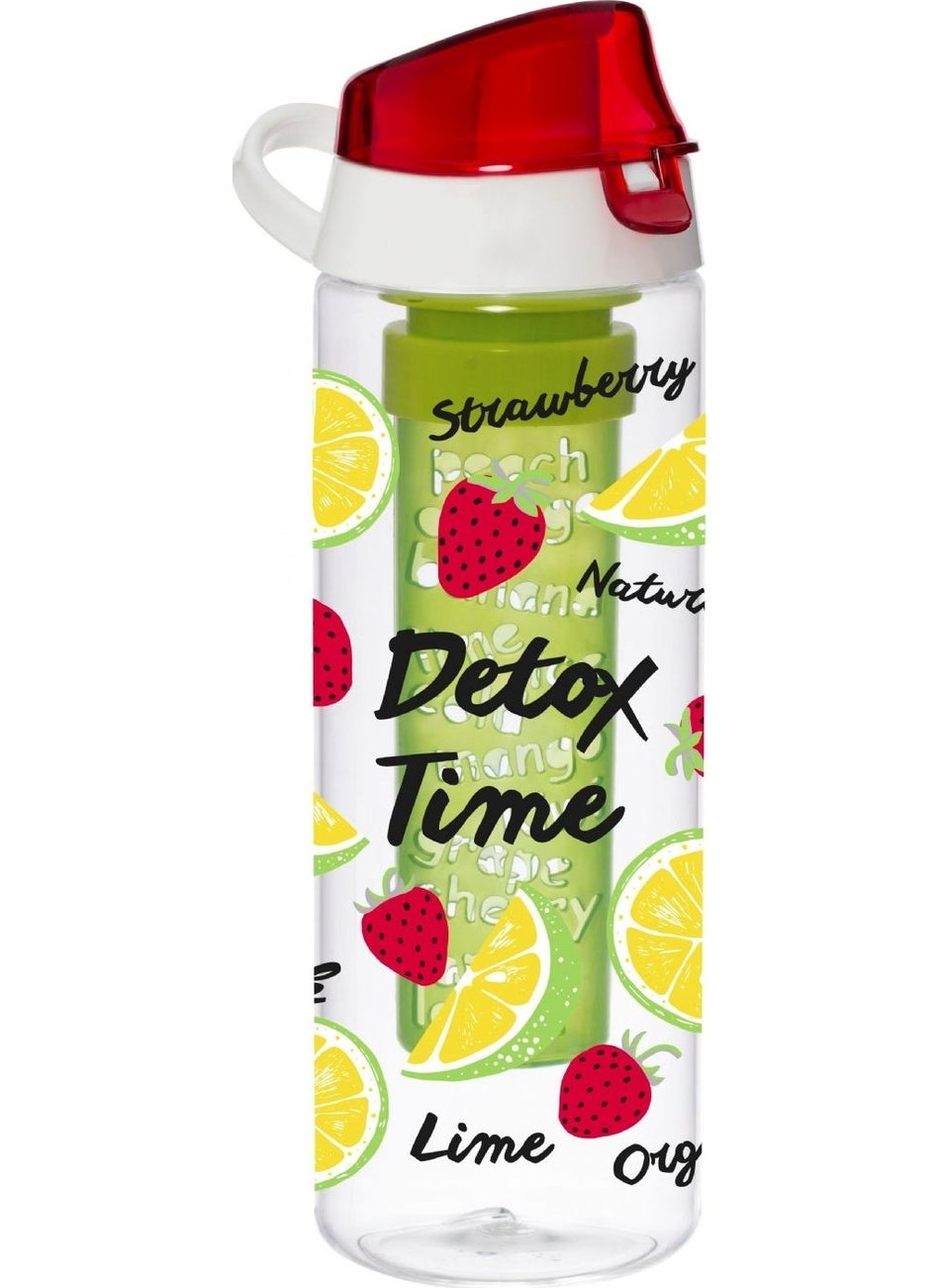 Tropic Strawberry Printed Detox Flask with Infuser - Como Lid