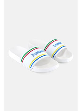 Hummel Men Pool Slip On Slide, White  - Image 1