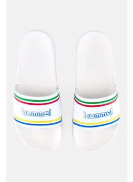 Hummel Men Pool Slip On Slide, White  - Image 2