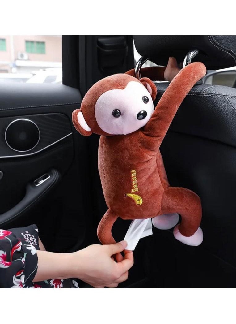 SFMW Car Hanging Tissue Box with Monkey Design  - Image 2
