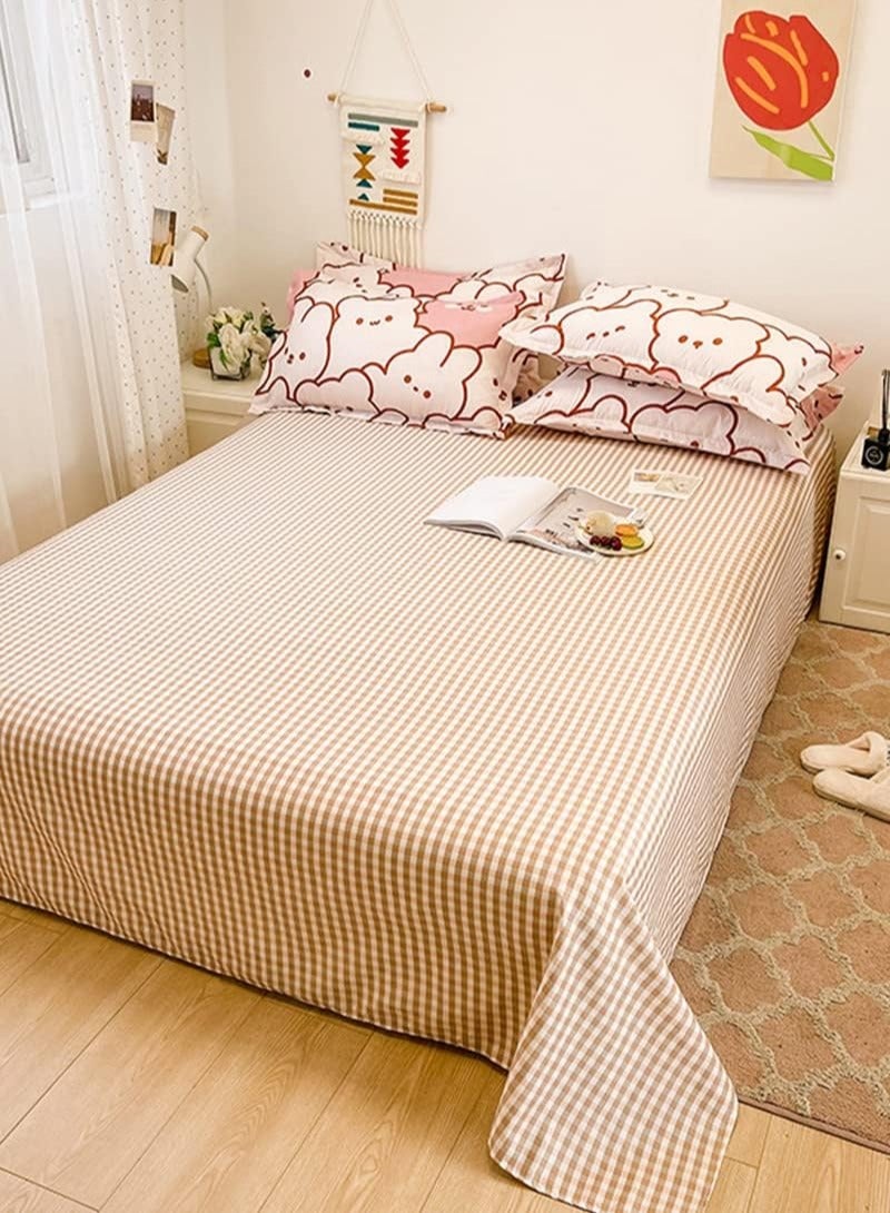 عام طقم أغطية ألحفة مكون من 4 قطع، طقم سرير من البوليستر الناعم، طقم لحاف كرتوني بدون قلب، طقم لحاف كرتوني مع غطاء لحاف واحد وشرشف واحد و2 غطاء وسادة - Image 3