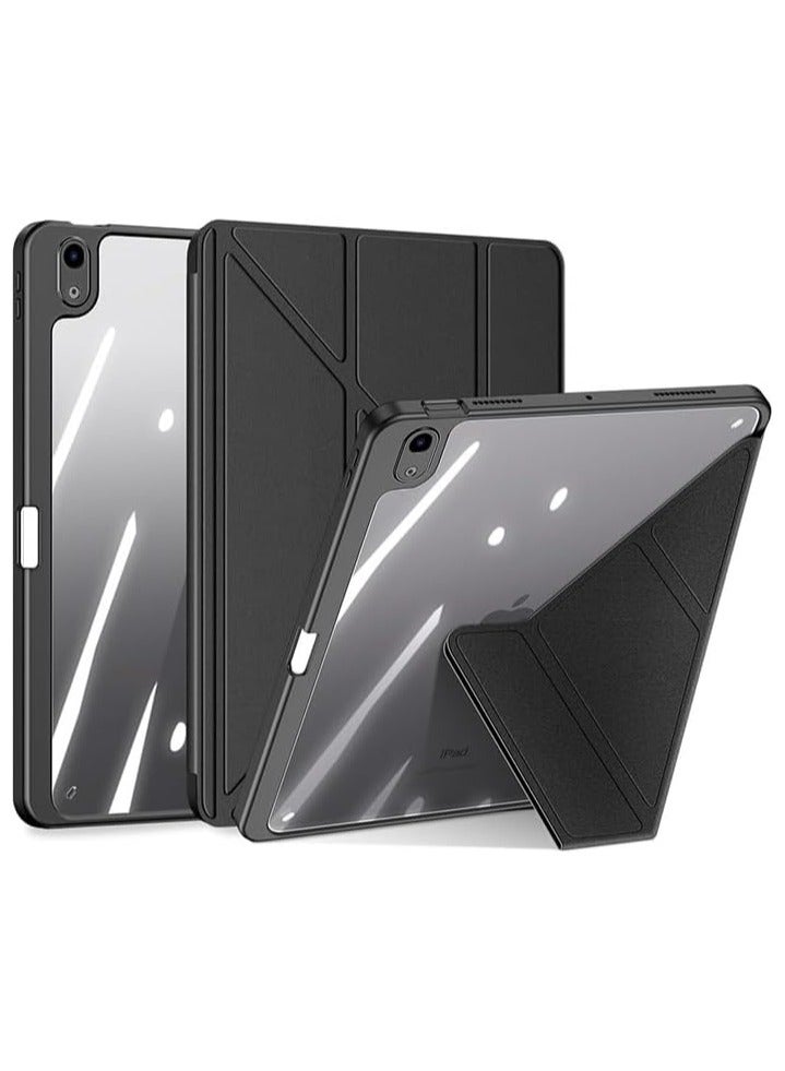 General Transparent Back Case for iPad Air 11 inch 6th Generation (2024, M2),Smart Magnetic Flip Stand Soft TPU Back Cover With Pencil Holder & Auto Sleep Wake for iPad Air 11  - Image 1