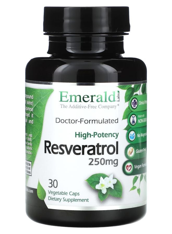 Emerald Laboratories Resveratrol 250 mg 30 Vegetable Caps
