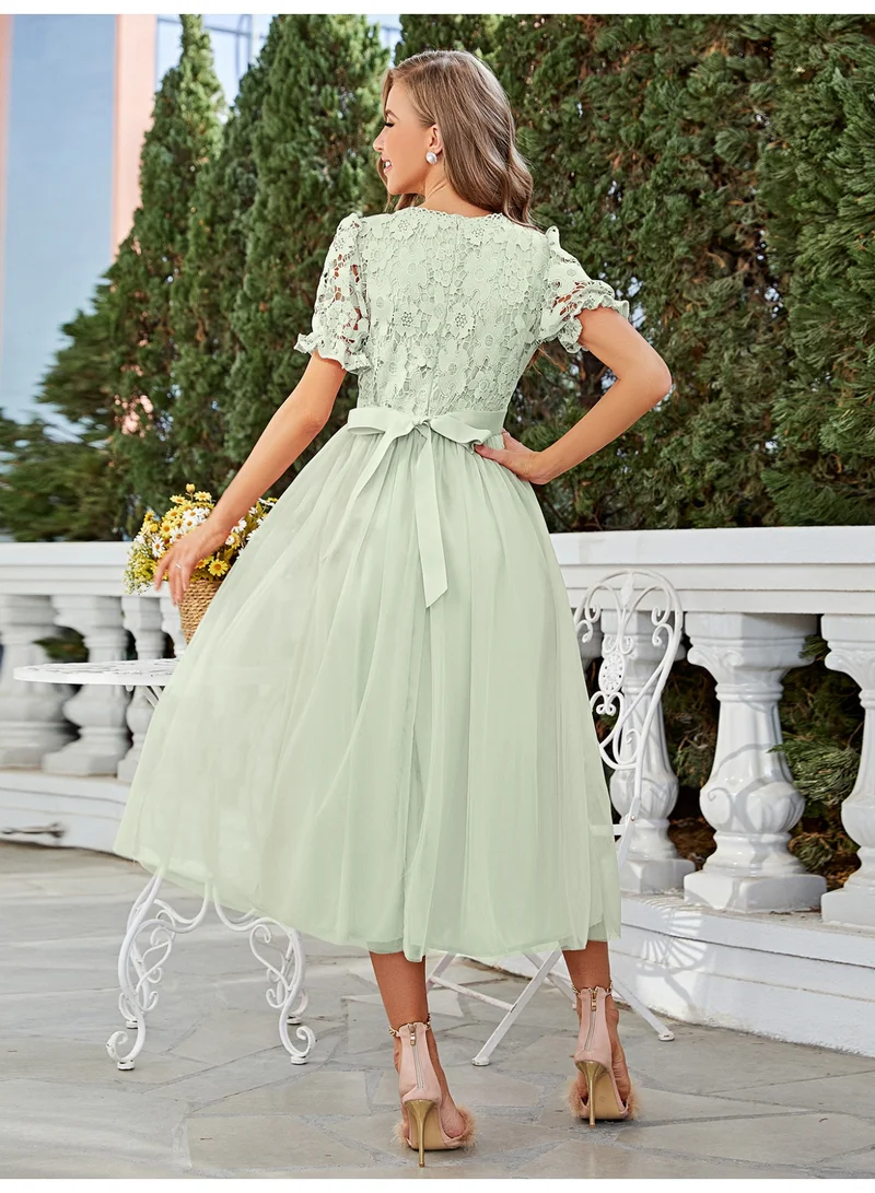 SIMPLEE Women's Summer Elegant DressLight & Comfortable Lightweight Cotton Blend Perfect for Outings