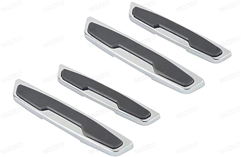 MIZZEO Car Door Protector (Design - Static - Grey & Chrome) Car Side Door Edge Guards Compatible with Maruti Suzuki Celerio X (2018) - Image 1