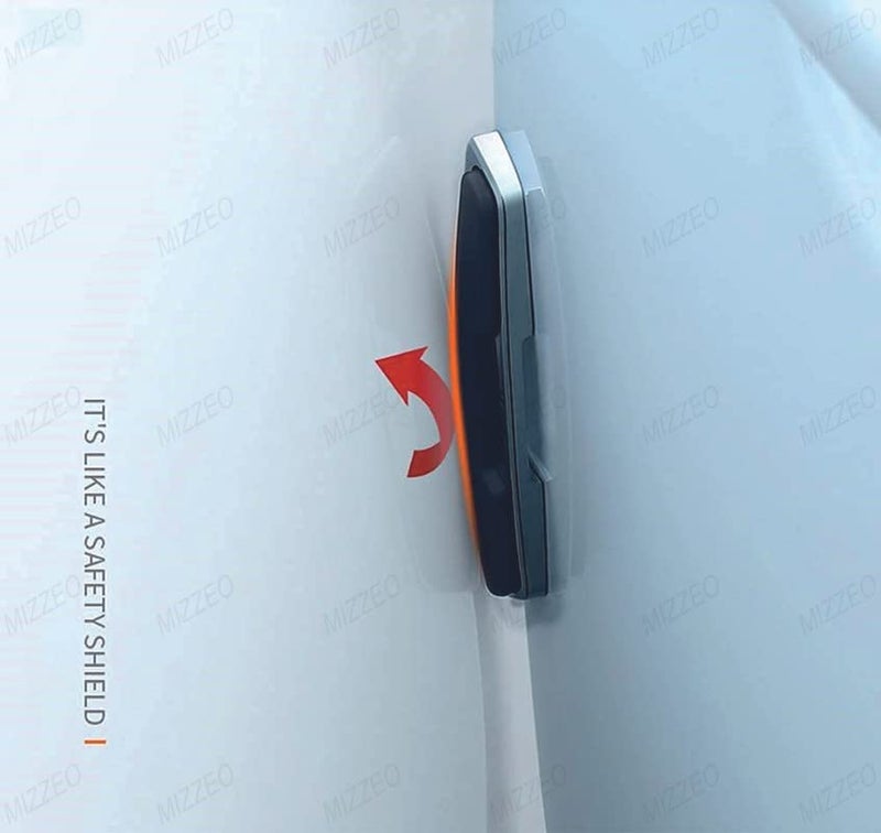 MIZZEO Car Door Protector (Design - Static - Grey & Chrome) Car Side Door Edge Guards Compatible with Maruti Suzuki Celerio X (2018) - Image 4