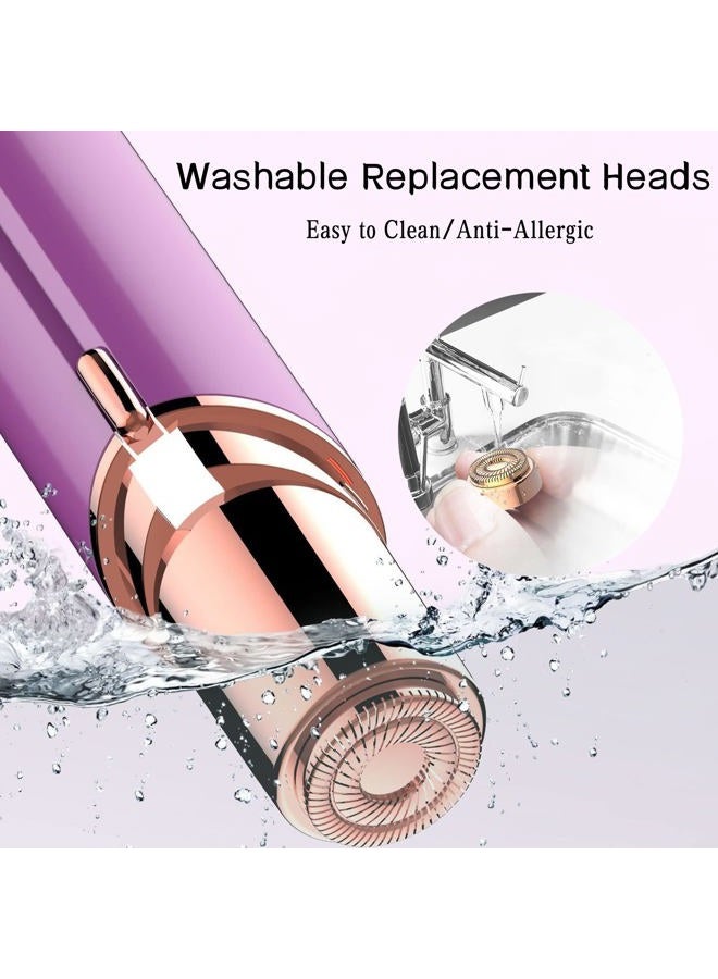 BECHY Women Facial Hair Remover Replacement Heads Gen 2 for Finishing Touch Flawless,Double Halo Face Razor Replacement Heads for Flawless Painless Face Hair Remover Tool - Image 4