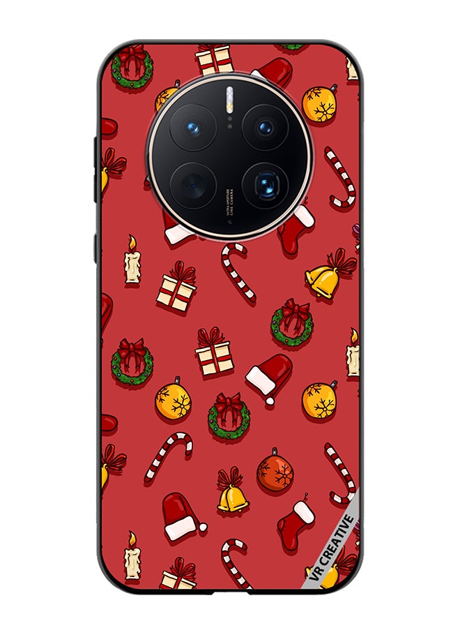 VR CREATIVE Protective Case Cover For Huawei Mate 50 Pro Christmas Symbols Design Multicolour - Image 1