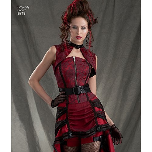 Simplicity 8719 Women's Gothic Steampunk Costume Sewing Patterns Sizes, 6-14 - Image 2