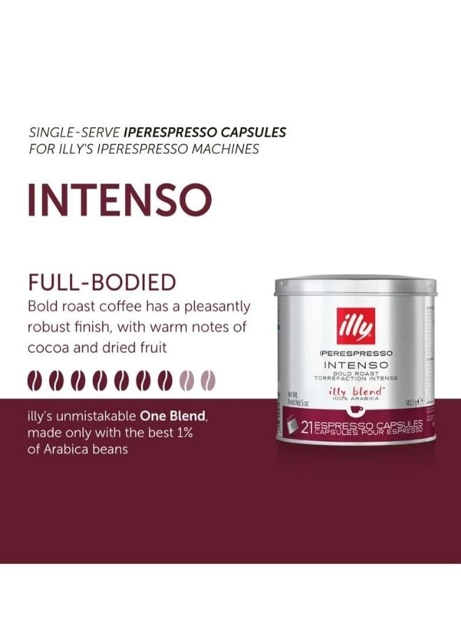 Illy Iper espresso Intenso Roast Coffee capsules compatible with illy iper espresso Machines Pack of 6 - Image 2
