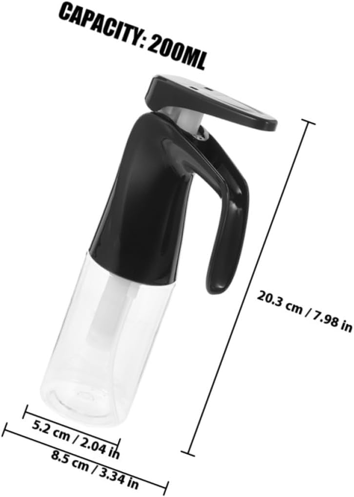 TIDTALEO 2pcs 200ml Hair Salon Spray Bottles Mist Spray Bottles for Hair Styling Refillable Water and Black Head Suitable for Beauty and Personal Care - Image 2