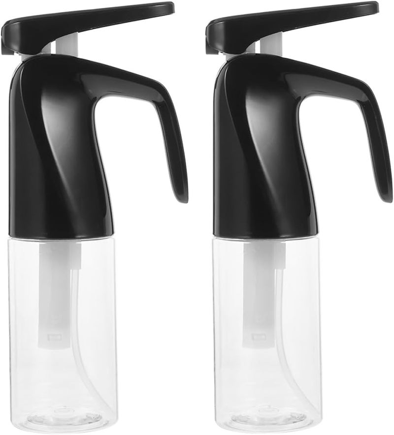 TIDTALEO 2pcs 200ml Hair Salon Spray Bottles Mist Spray Bottles for Hair Styling Refillable Water and Black Head Suitable for Beauty and Personal Care - Image 1