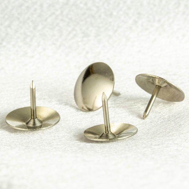 Officemate Steel Thumb Tacks, 3/8 Inch Head, Silver, Box of 100 (92912) - Image 4