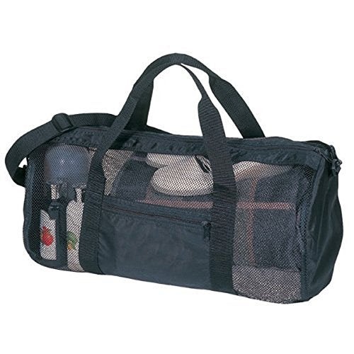 SDI Eunicole Sport Gym Mesh Roll Bag Duffel, Easy Dry, Black - Image 2
