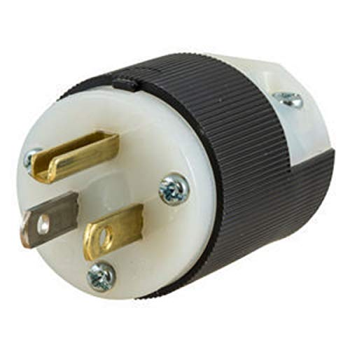 Hubbell HBL5266C Plug, 15 amp, 125V, 5-15P, Black/White - Image 4