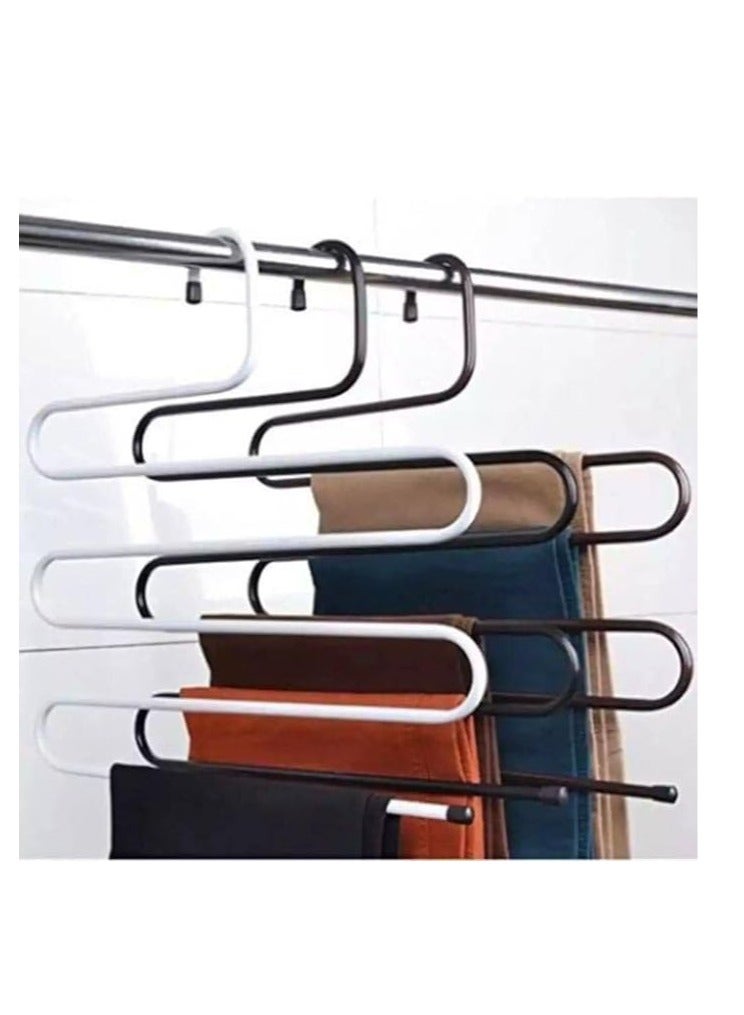 Stainless steel spiral clothes and pants hanger (2 pieces) - Image 1