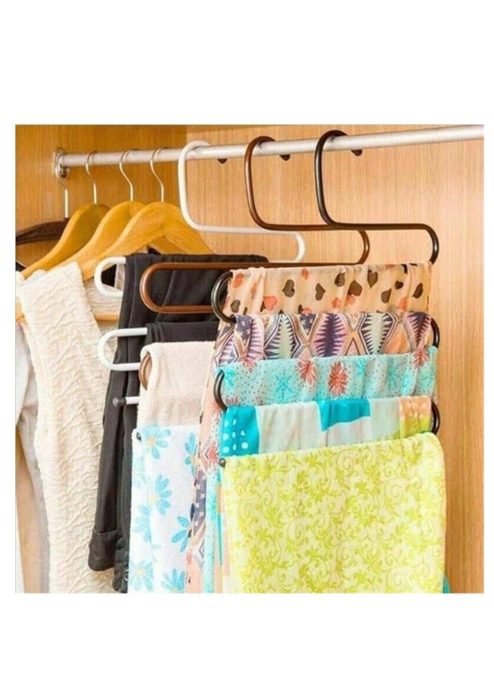 Stainless steel spiral clothes and pants hanger (2 pieces) - Image 2