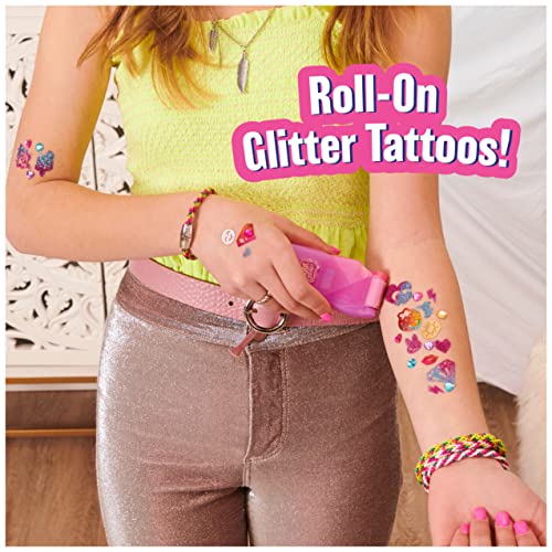 Cool maker صانع المرح، فن الجسم المتلألئ مع الأسطوانة، 4 رقائق معدنية و180 تصميم، ألعاب تاتو مؤقتة للأطفال من سن 8 سنوات وما فوق - Image 3