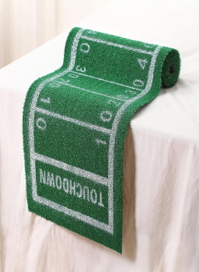 Vynium American Football Table Runner Artificial Grass Decoration 16 x 71 Inch Grass Touchdown Game Days Table Centerpieces Decor for Football Party Favors Home Dinning Decor(16*71in) - Image 4