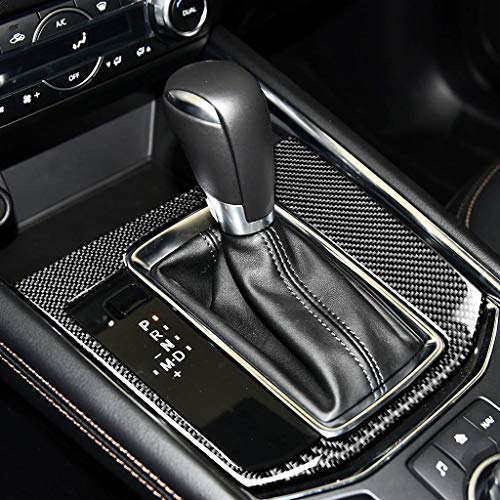 NVCNX Real Premium Carbon Fiber Compatible with Mazda CX5 CX-5 CX 5 2017-2024 2018 2019 2020 2021 2022 2023 Accessories Car Center Console Gear Shift Panel Cover Sticker Decal Interior Trim 1PC Black - Image 5