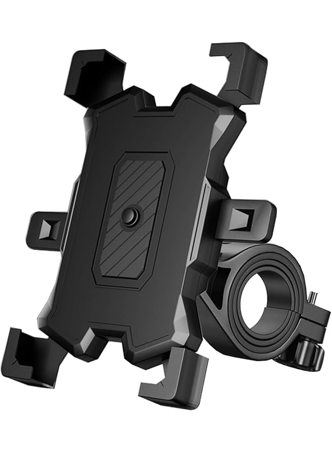 Green Tiger Phone Holder Mount for Bike Motorcycle Handlebar, Cell Phone Clamp for Stroller Scooter Non-Slip Anti-Shake Phone Clip Mount for iPhone 13/13 Pro Max/Cellphone 4.5 in-7inch - Image 1