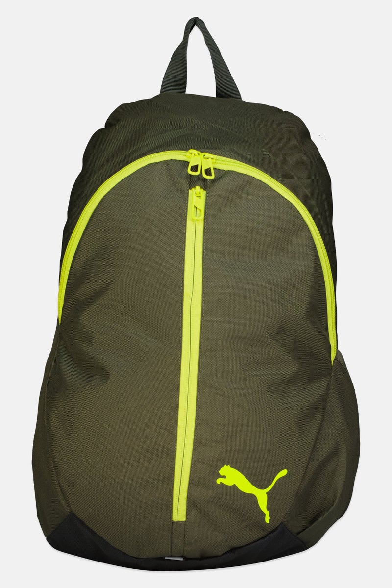 PUMA حقيبة ظهر أساسية بشعار العلامة التجارية للرجال، زيتوني داكن - Image 1