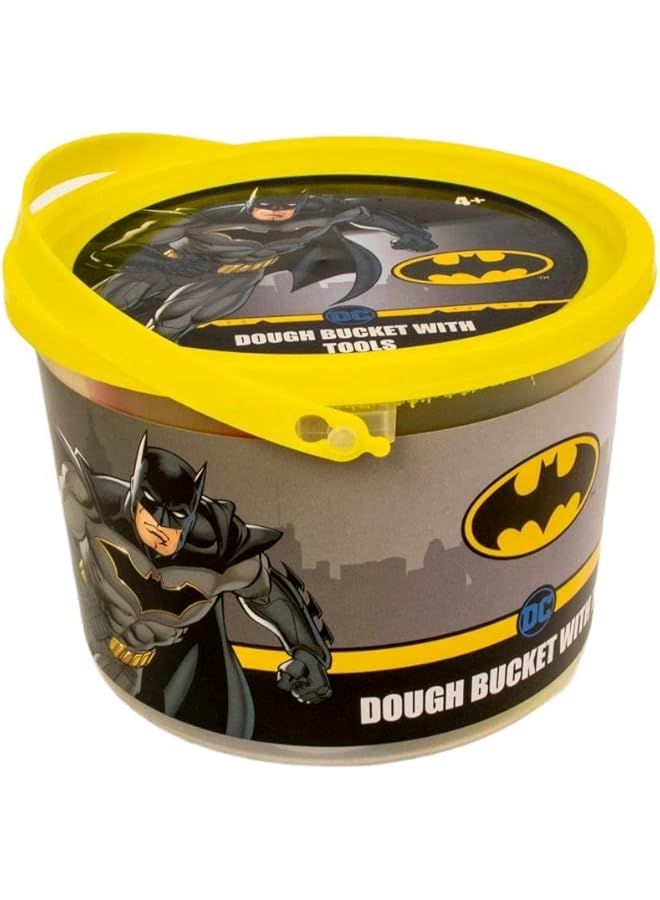 Rainbow max Batman Dough Bucket With Tools Set Of 4 Pots 1Oz For Ages 4 Plus Years Old 