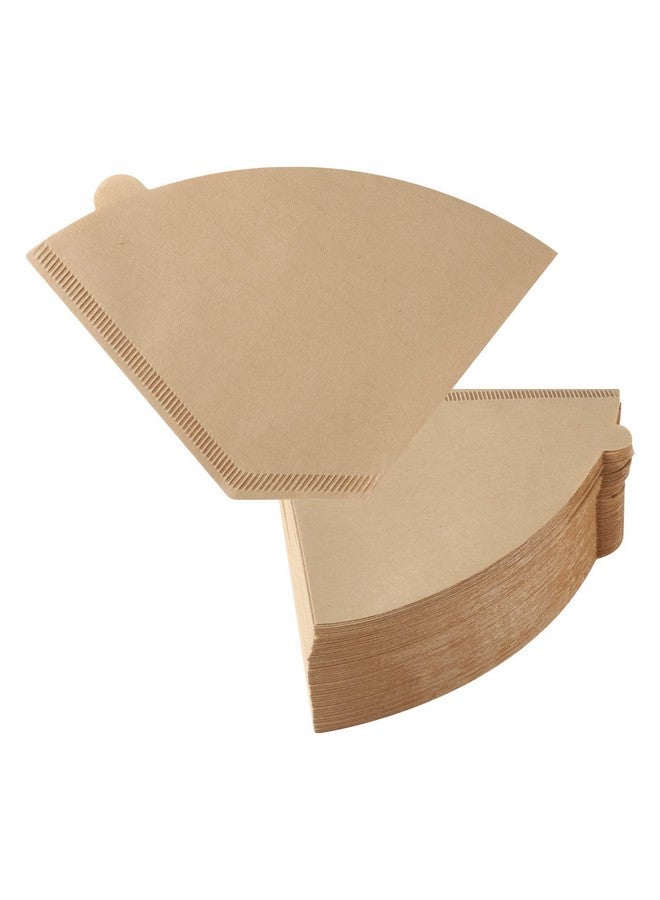 Prudiut 200 عد #4 مرشحات قهوة مخروطية 8-12 كوب، مرشحات قهوة قابلة للتخلص منها 4 مخروط ورق غير مبيض طبيعي 4 مرشحات ورقية متوافقة مع ماكينة قهوة نينجا، وقطرة، وصب فوقه - Image 1
