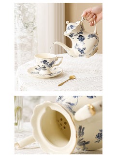 EXCLIFE Ceramic teapot (blue)  - Image 3