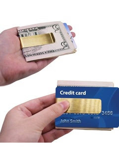 Oasisgalore 4PCS Metal Money Clip Set - Stainless Steel and Brass Clips for Cash and Credit Cards.  - Image 5