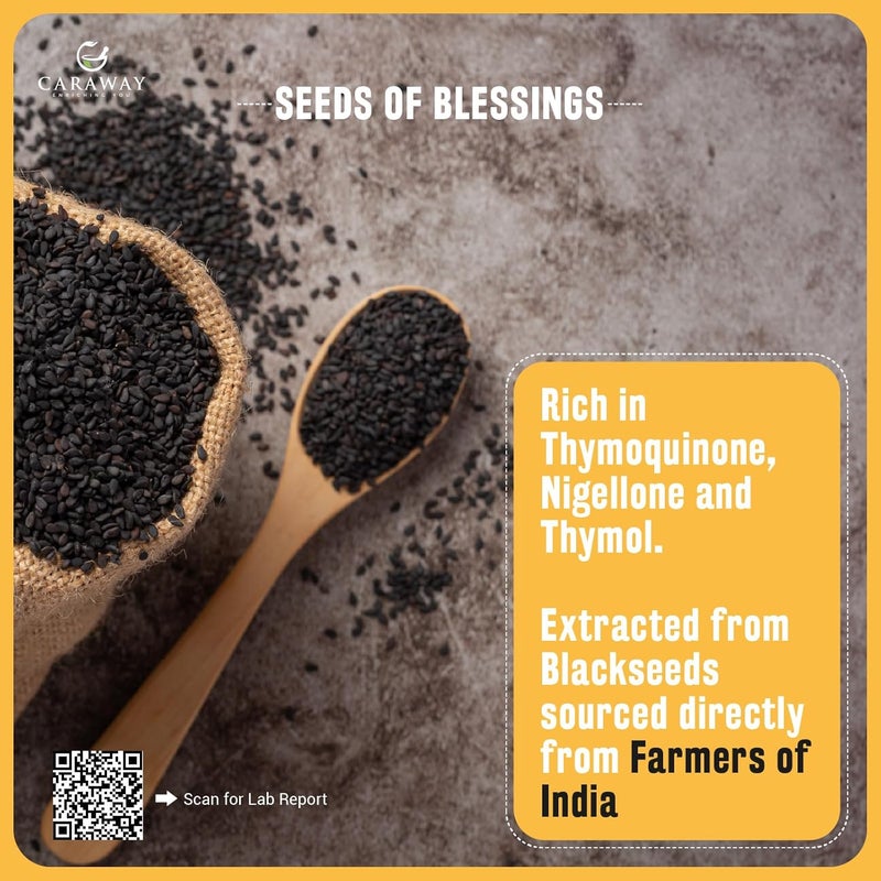 CARAWAY Organic Black Seed Oil Kalonji Oil 8 oz 236 ml Cold Pressed Black Seed Kalonji Oil Edible Grade Rich in Thymoquinone for Immunity Boost Glass Bottle - Image 2