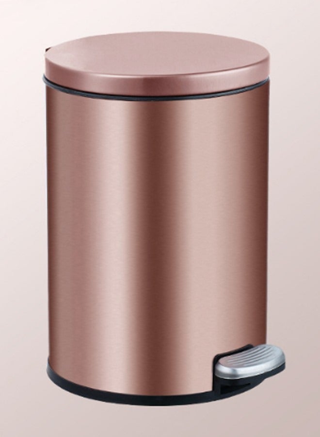 JCB CHIC 8 Liter Stainless Steel Pedal Trash Bin with a Polished Finish and Removable Internal Bucket