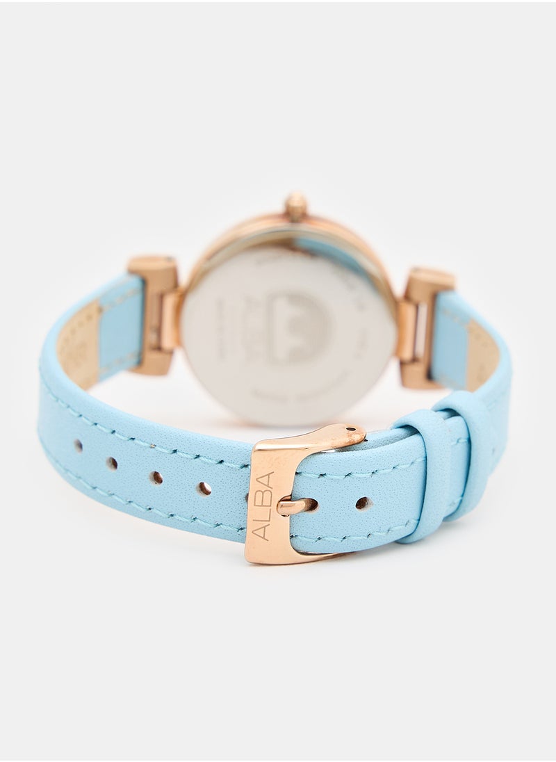 Leather Analog Watch AH7Q78X