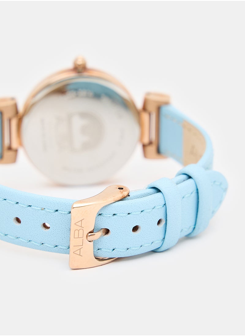 Leather Analog Watch AH7Q78X