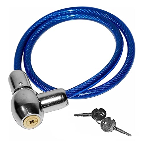 SARTE Multi Purpose Steel Key Lock for Bike, Helmet, Luggage, Anti Lock with Computerizes 2 Keys Advance Cable Wire Lock (Random Design) - Image 1