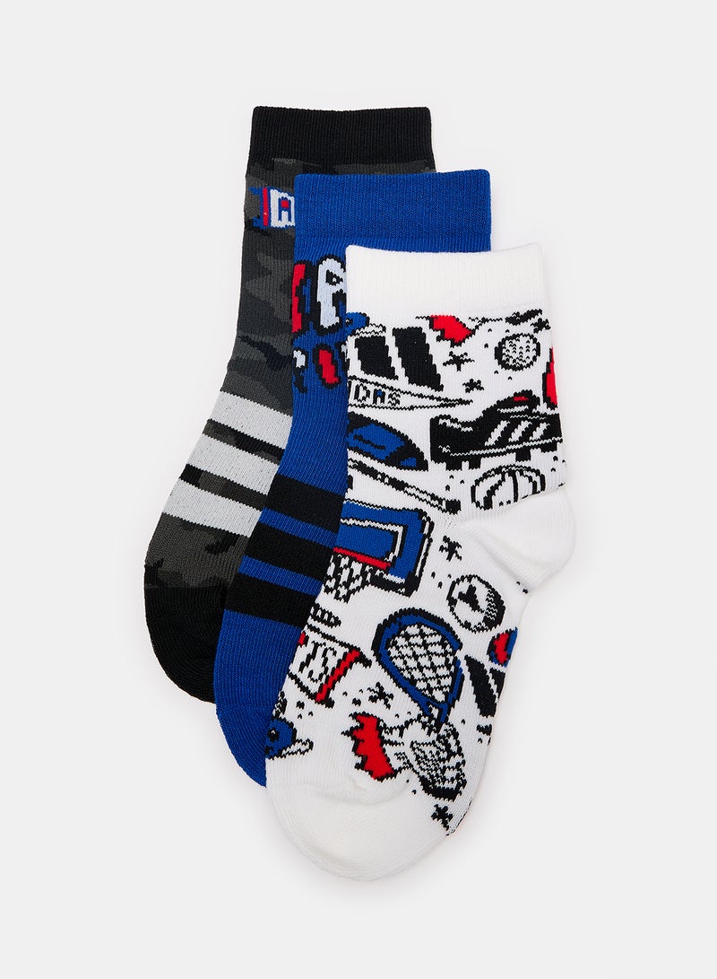 Adidas Logo 3 Pairs Per Pack Socks Kids - Image 1
