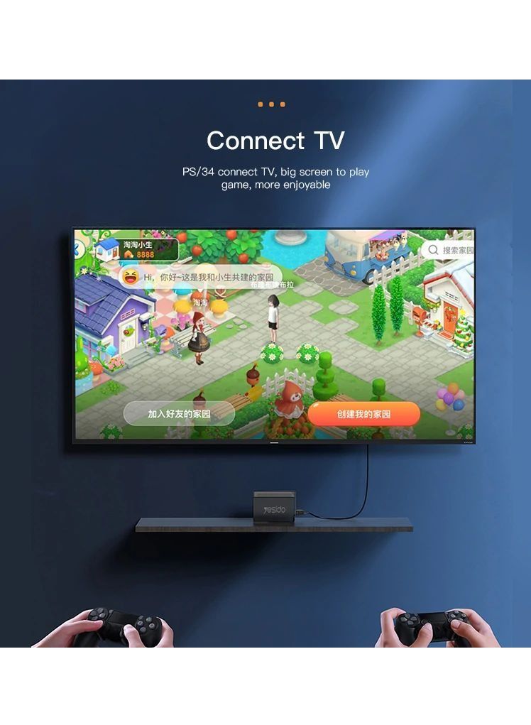 Yesido 4k 30Hz Ultra-clear HDMI Cable HD Display Video Cord For Computer TV Projector Hm09  - Image 3