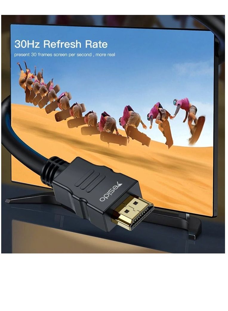Yesido 4k 30Hz Ultra-clear HDMI Cable HD Display Video Cord For Computer TV Projector Hm09  - Image 5