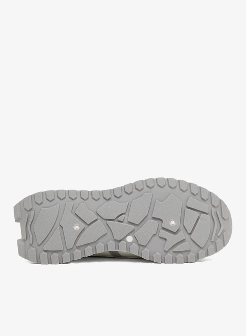 Styli  Round Toe Lace-Up Chunky Sneakers with Back Pull Tab for Women | Best Price UAE