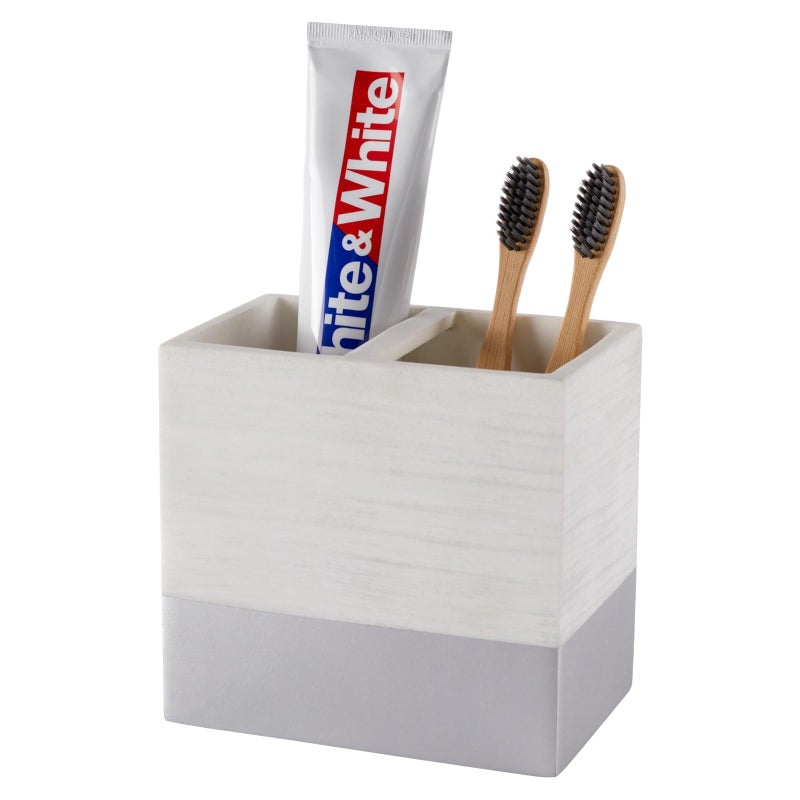 SZYRL Toothbrush and Toothpaste Holder for Bathroom Countertop Organizer AntiSlip Electric Toothbrush Holders Vanity Caddy Storage for Family Kids Shower Kitchen