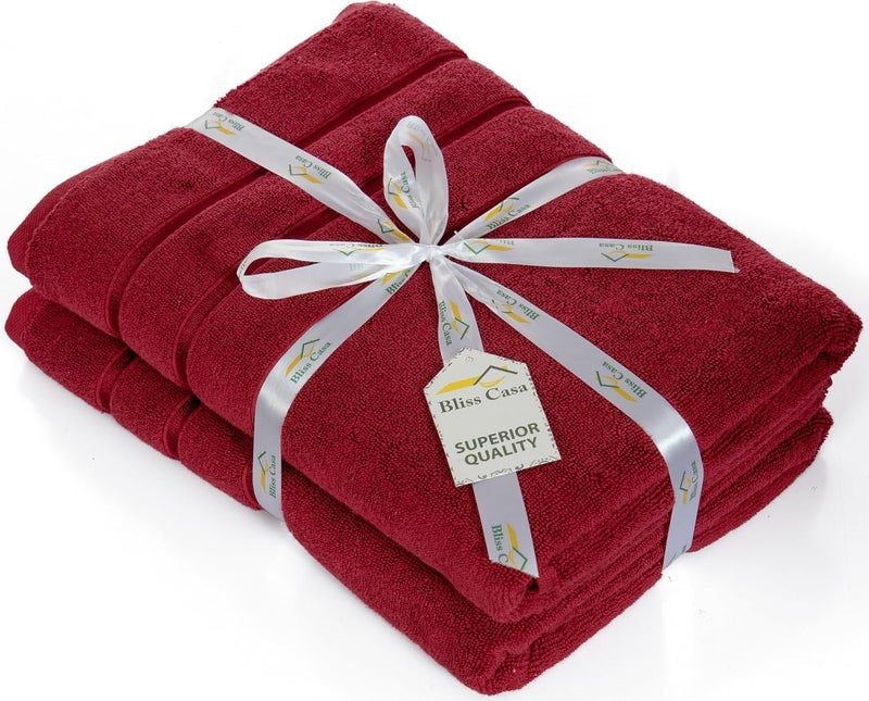 Bliss Casa Bath Sheet (2 Pack) — 80x160 cm 100% Cotton Bath Sheets, Ultra-Soft & Highly Absorbent – Quick-Dry, Hotel-Quality & Durable - Image 2