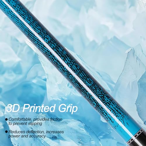 Ray speed Pool Cue Stick with 3D Printed Grip 13mm Tip Perfect for Precision Play Low Deflection Pool Cue for Enhanced Accuracy Ideal for Billiard Cue Enthusiasts - Image 3