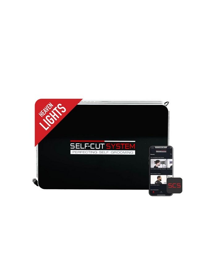 SELF-CUT SYSTEM SELF-CUT SYSTEM 2.0 - LED Lighted Black Lambo 3 Way Mirror with Free Educational Mobile App  - Image 1
