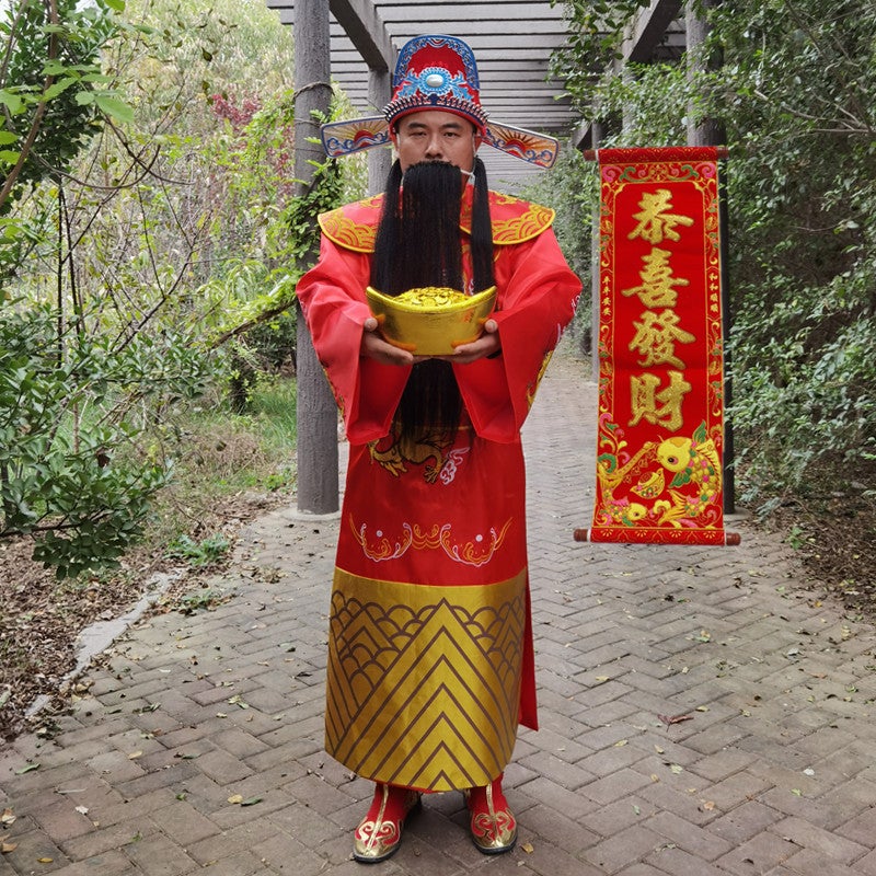 God Of Wealth Clothing Clothes Set Adult Men'S And Women'S Annual Meeting Opening Ceremony New Year Performance Clothing God Of Wealth Suit - Image 1